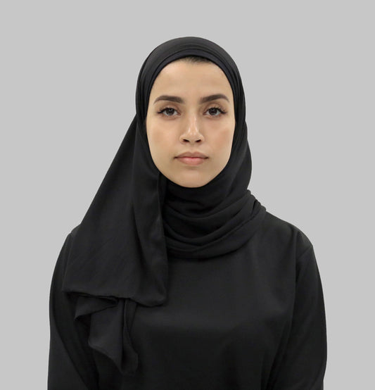 Free Wrap Sports Hijab - Black